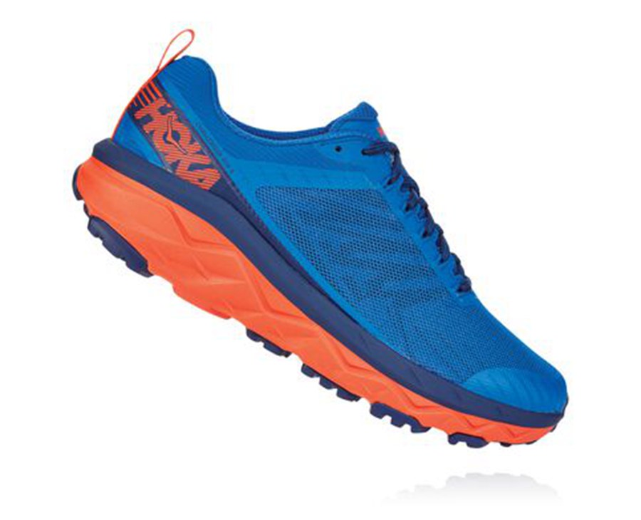 Trail Shoes Mens - Hoka One One Challenger ATR 5 - Blue - SATWOLY-51